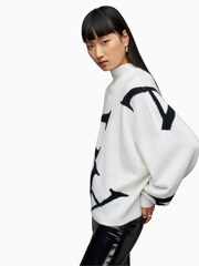 AllSaints Black A Star Jumper - Image 3 of 7