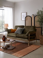 Plush Chenille Moss Green Flinton Sofa - Image 1 of 8