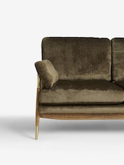 Plush Chenille Moss Green Flinton Sofa - Image 7 of 8