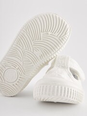 White Broderie Wide Fit (G) First Walker Shoes - Image 5 of 5