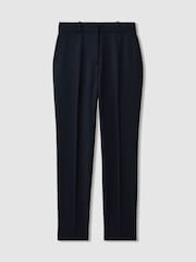 Reiss Navy Gabi Tall Puppytooth Slim-Fit Suit Trousers - Image 2 of 8