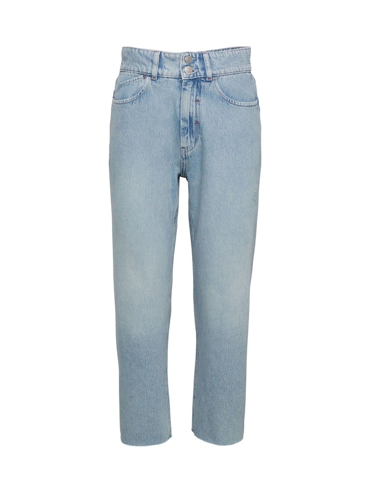 Esprit Blue Light Wash Cropped Dad-Fit Jeans - Image 1 of 7 Esprit Blue Light Wash Cropped Dad-Fit Jeans - Image 1 of 7