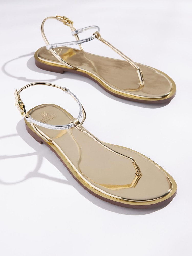 Argent - Sandales à bout miroir Forever Comfort® - Image 3 of 5