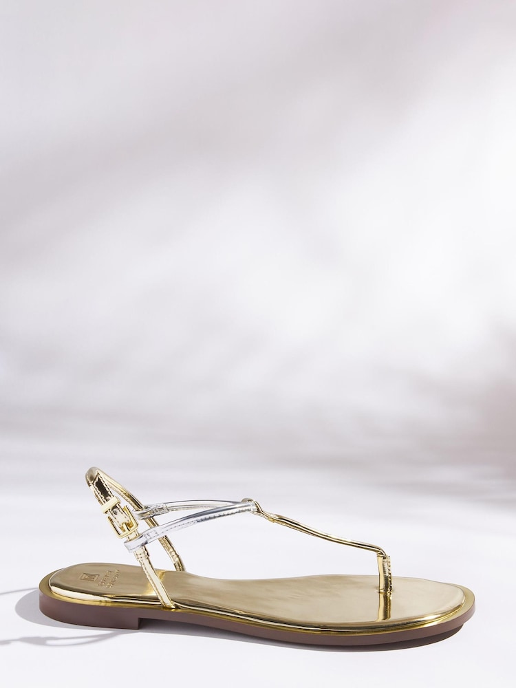 Argent - Sandales à bout miroir Forever Comfort® - Image 4 of 5
