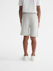 Reiss Grey Star Senior Ribbed Jersey Shorts - Image 5 of 6