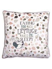 Peter Rabbit™ Natural Beige Scandi Woods Slogan Printed Cushion - Image 3 of 5