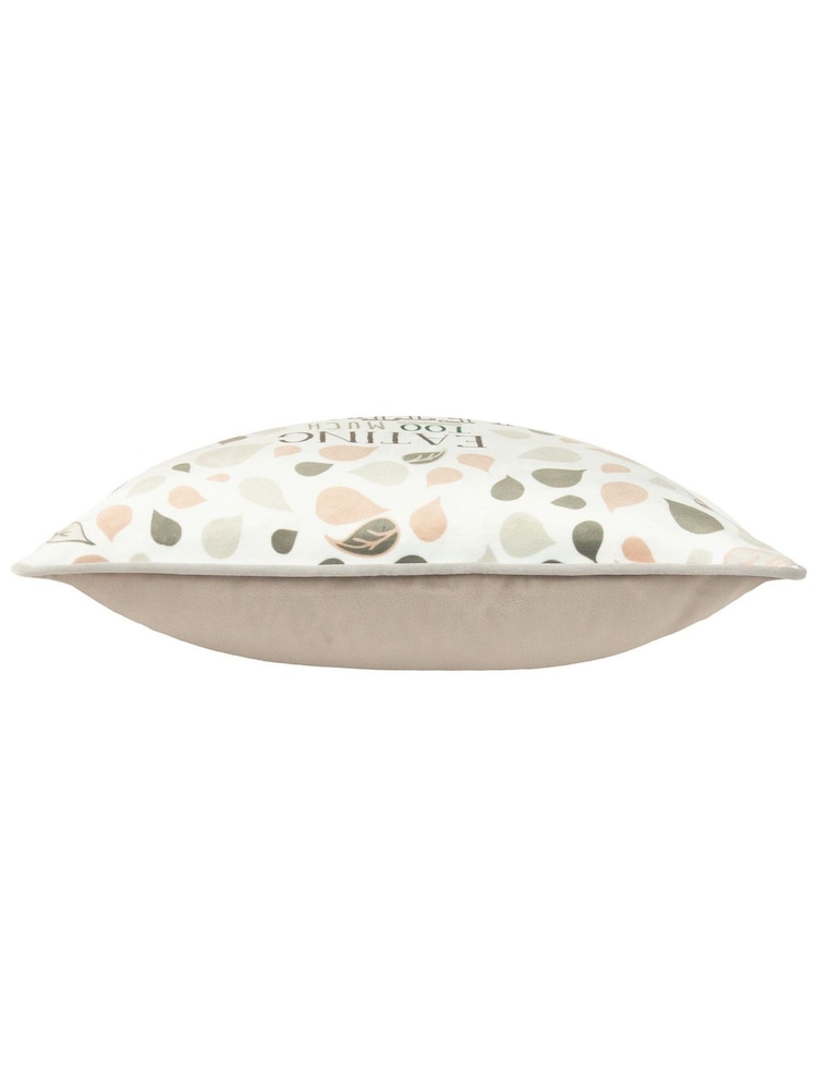 Peter Rabbit™ Natural Beige Scandi Woods Slogan Printed Cushion - Image 5 of 5