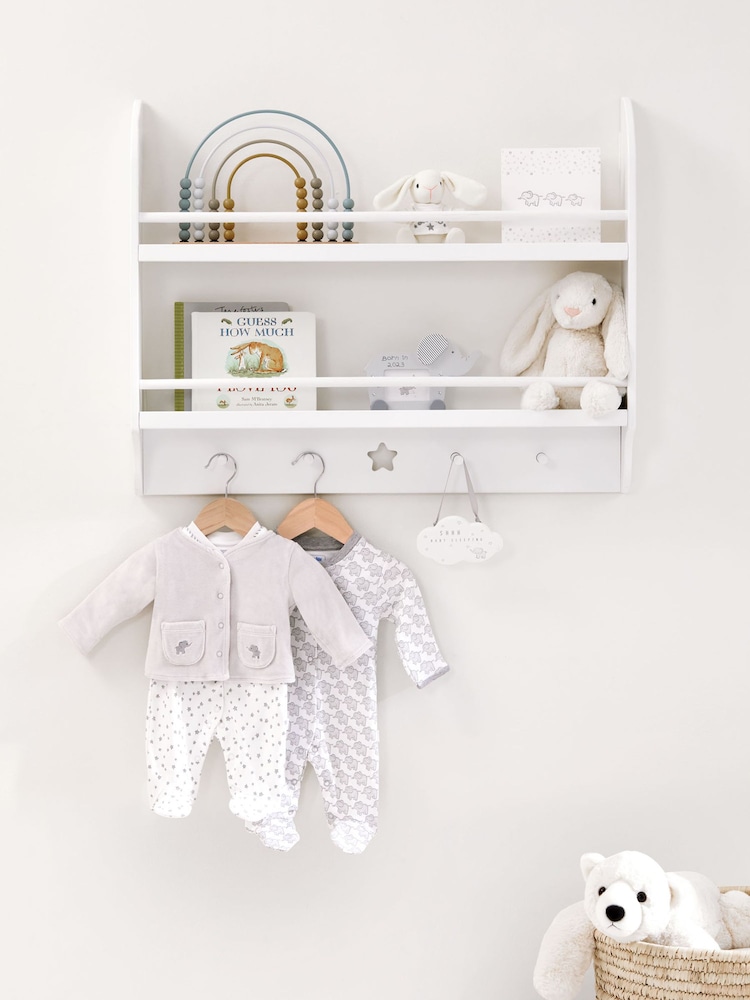 JoJo Maman Bébé Star Wall Shelf With Hooks - Image 2 of 3