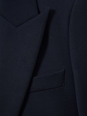 Reiss Navy Gabi Tall Tailored Single Breasted Suit Blazer - Image 7 of 8