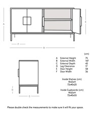 Swoon Grey Banner Sideboard - Image 7 of 7