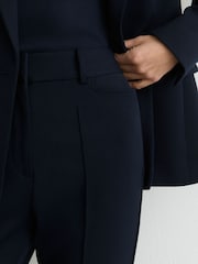 Reiss Navy Gabi Tall Flared Suit Trousers - Image 3 of 8