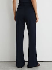 Reiss Navy Gabi Tall Flared Suit Trousers - Image 5 of 8