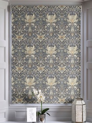 Indigo Blue Langley Made To Measure Roman 100% Cotton Blind - Image 5 of 6