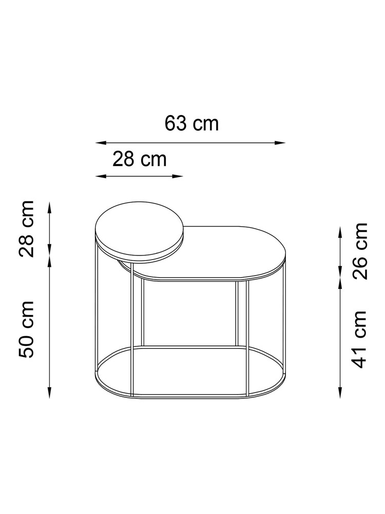 White Marble Side Table - Image 7 of 7