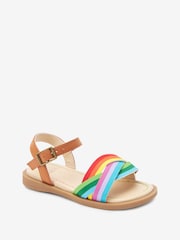 Little Bird by Jools Oliver Multi Younger Rainbow Knot Sandals - Image 2 of 6