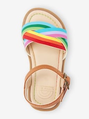 Little Bird by Jools Oliver Multi Younger Rainbow Knot Sandals - Image 3 of 6