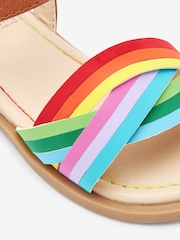 Little Bird by Jools Oliver Multi Younger Rainbow Knot Sandals - Image 5 of 6