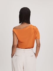 Anna Quan Satin Off-The-Shoulder Top - Image 4 of 5