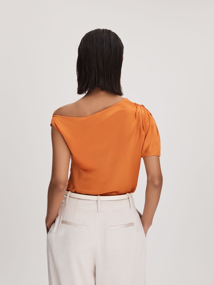 Anna Quan Satin Off-The-Shoulder Top - Image 4 of 5