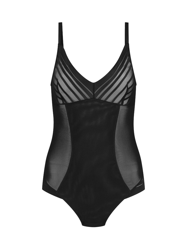 Bye Bra Powermesh Thong Bodysuit - Image 1 of 5