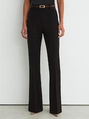 Reiss Black Gabi Tall Flared Suit Trousers - Image 5 of 9