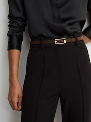 Reiss Black Gabi Tall Flared Suit Trousers - Image 6 of 9