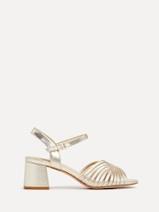 Linzi Gold Ivy Block Heeled Sandals - Image 2 of 5