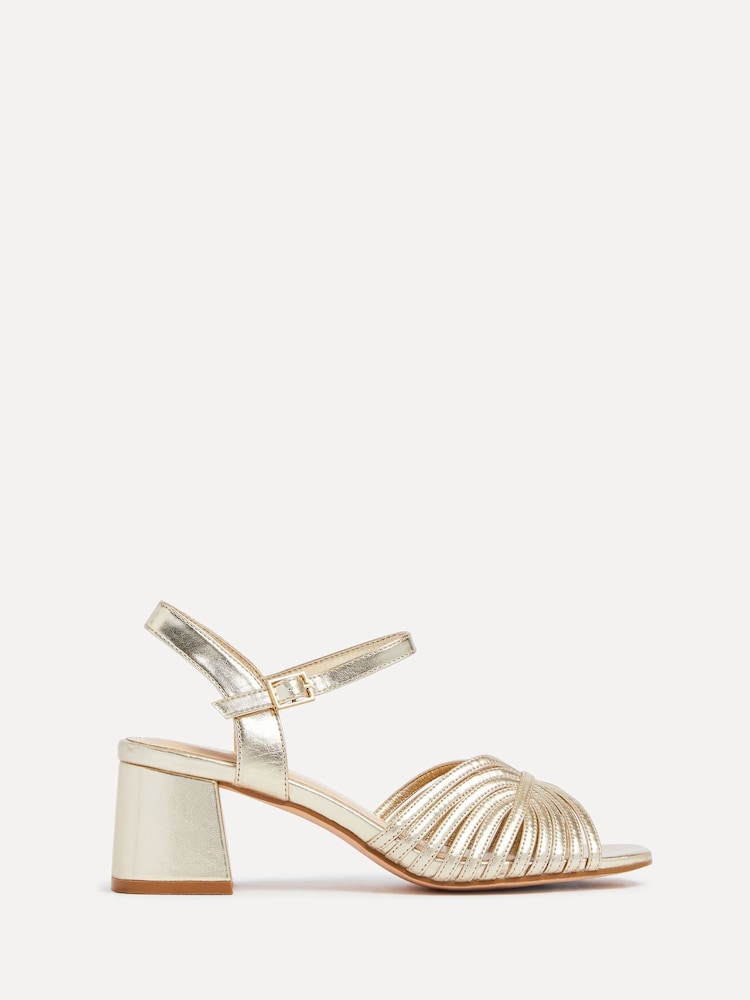 Linzi Gold Ivy Block Heeled Sandals - Image 2 of 5