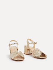 Linzi Gold Ivy Block Heeled Sandals - Image 3 of 5