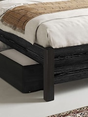 Get Laid Beds Black Oxford Square Leg Solid Wood Bed Combo - Image 3 of 4
