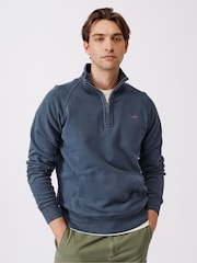 Aubin Cotton Provost Quarter Zip 100% Cotton Sweat Top - Image 1 of 10