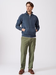 Aubin Cotton Provost Quarter Zip 100% Cotton Sweat Top - Image 3 of 10