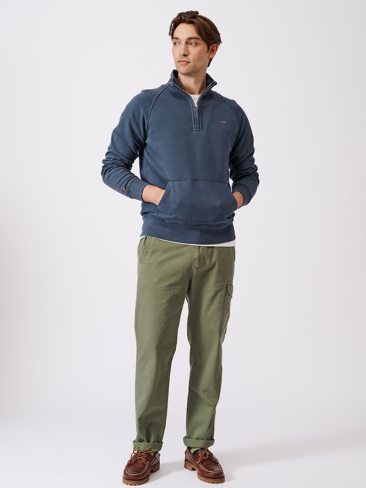 Aubin Cotton Provost Quarter Zip 100% Cotton Sweat Top - Image 3 of 10
