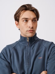 Aubin Cotton Provost Quarter Zip 100% Cotton Sweat Top - Image 4 of 10