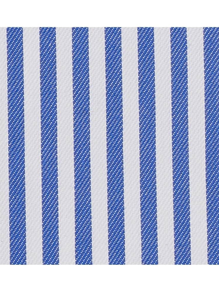 Синий - Savile Row Company Classic Fit Blue Stripe Non Iron Single Cuff 100% Cotton Shirt - Изображение 5 из 5 Синий - Savile Row Company Classic Fit Blue Stripe Non Iron Single Cuff 100% Cotton Shirt - Изображение 5 из 5