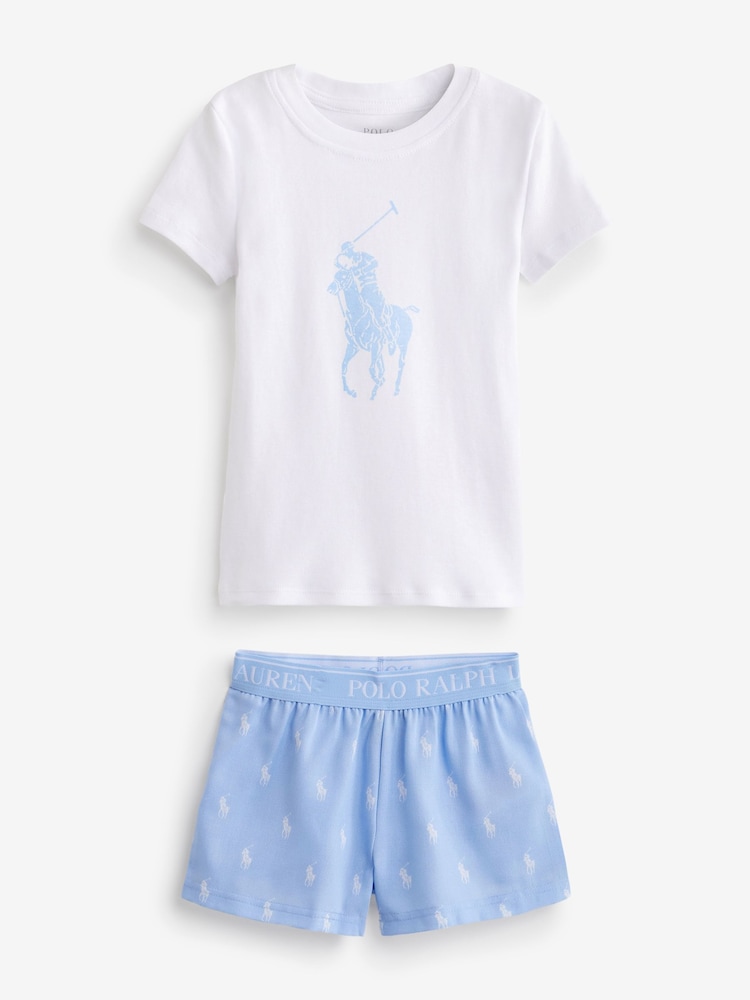 Polo Ralph Lauren – Pyjama-Set aus 100% Baumwolle mit Polospieler-Logo - Bild 1 von 5 Polo Ralph Lauren – Pyjama-Set aus 100% Baumwolle mit Polospieler-Logo - Bild 1 von 5