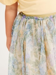 Lilac Purple Floral Midi Tutu Skirt (3mths-7yrs) - Image 4 of 6