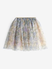 Lilac Purple Floral Midi Tutu Skirt (3mths-7yrs) - Image 5 of 6