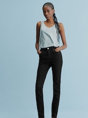 Black Denim Skinny Jeans - Image 1 of 5