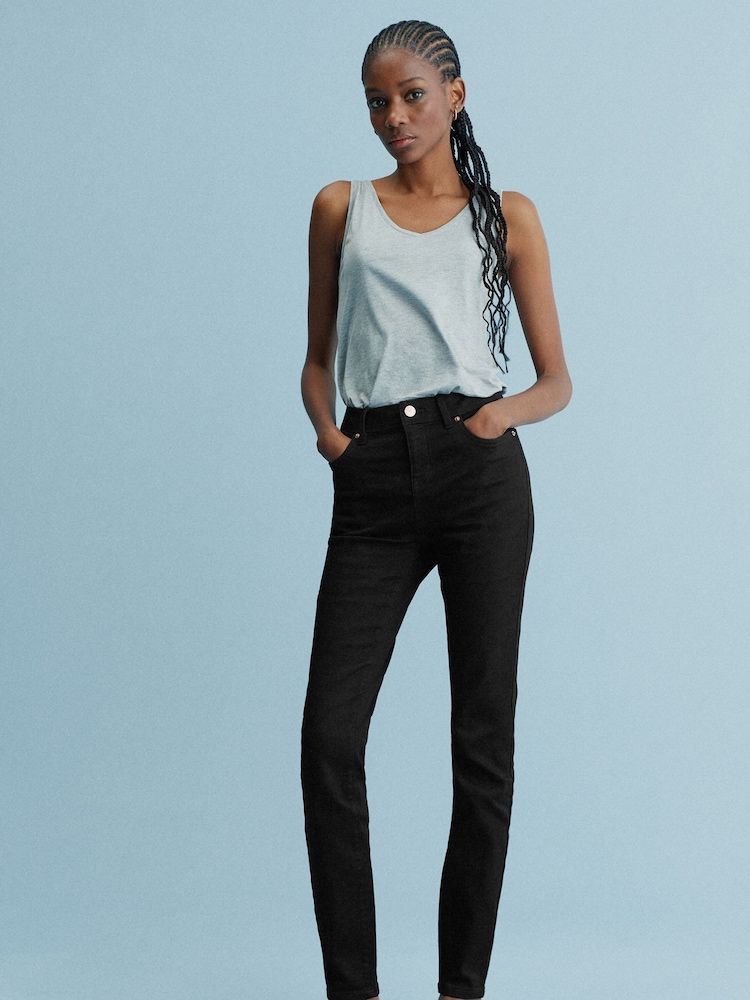 Black Denim Skinny Jeans - Image 1 of 5