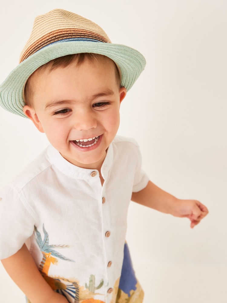 Pastel Trim Trilby Hat (1-16yrs) - Image 2 of 4 Pastel Trim Trilby Hat (1-16yrs) - Image 2 of 4