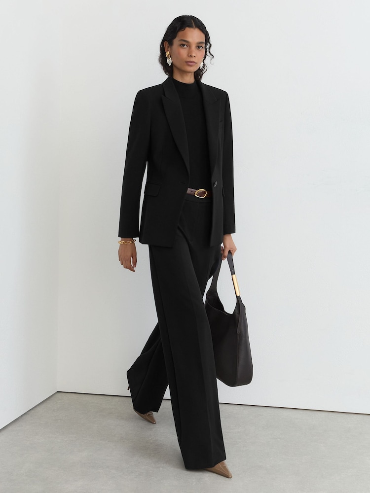 Schwarz - Reiss Gabi Anzughose mit weitem Bein - Bild 1 von 8 Schwarz - Reiss Gabi Anzughose mit weitem Bein - Bild 1 von 8