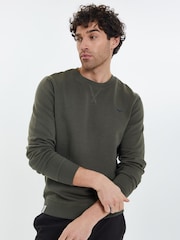 Threadbare Black/Khaki Crew Neck Sweatshirts 2 Packs - Image 2 of 7