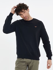 Threadbare Black/Khaki Crew Neck Sweatshirts 2 Packs - Image 3 of 7