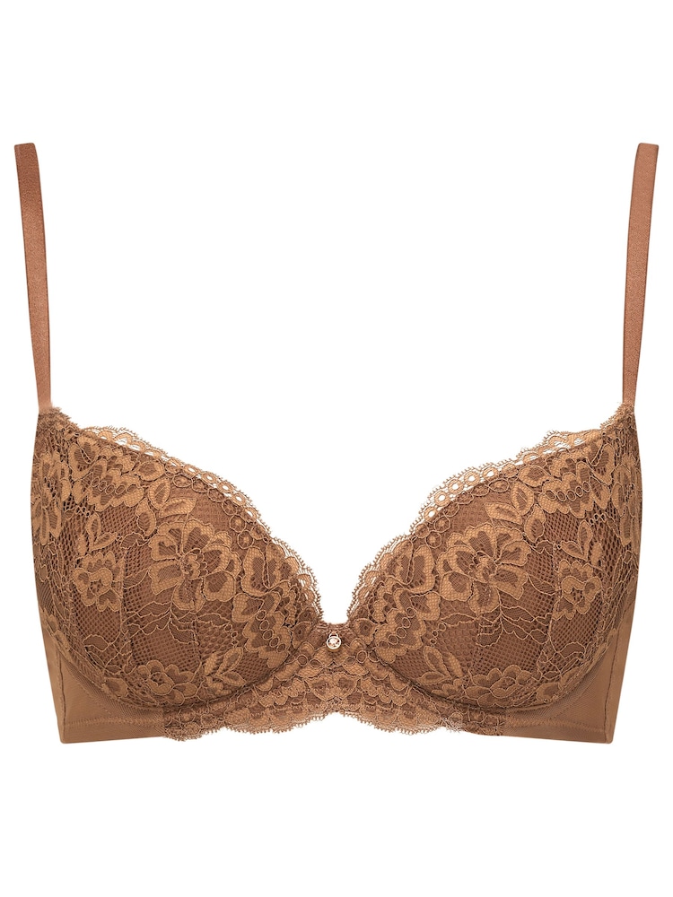 Ann Summers Nude 3 Sexy Lace Padded Plunge Bra - Image 5 of 5