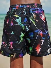 Schwarz/Prisma/Bedruckt - Badeshorts (3–16 Jahre) - Bild 1 von 4