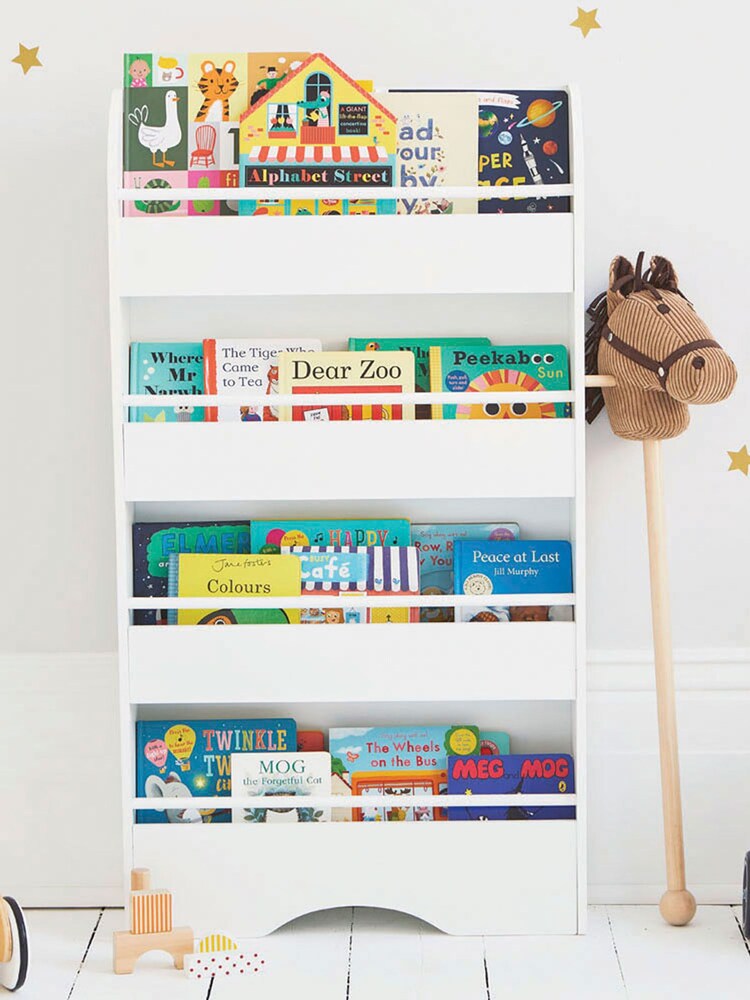 JoJo Maman Bébé White Tall Thin Bookcase - Image 2 of 2