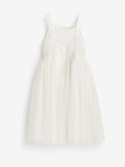 Vintage Ivory Cream Embellished Tulle Bridesmaid Dress (3-16yrs) - Image 7 of 7
