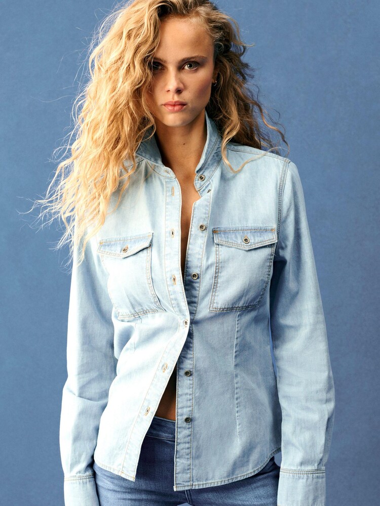 Blanchiment Lavage - Chemise ajustée Own. en jean - Image 1 of 8
