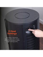 Warmlite Black Round Contemporary Stove - Image 2 of 7
